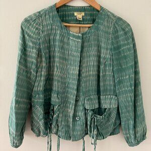 J. Crew Collection Seaglass Silk Jacket - Size 0